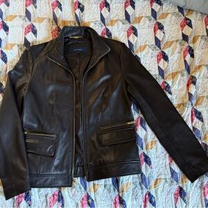 Cole Haan Black Leather Jacket